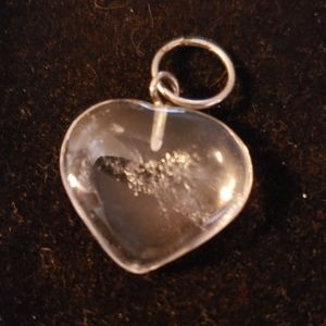 Small Quartz Heart Pendant